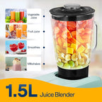 VIVOHOME 6 in 1 Multifunctional Stand Mixer with 8.5 Quart Stainless Steel Bowl, 660W 10 Speed Tilt-Head Meat Grinder, Juice Blender, Vegetable Slicer, Pasta and Cookie Maker, Blue