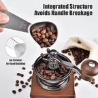 Doosu 2 Tablespoon Coffee Scoop - 18/8 Stainless Steel Heavy Duty Measuring Spoon with Short Handle, Food Grade Metal Tbsp Scoop for Ground Coffee Beans Tea Sugar Powder (30ml)