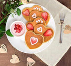 5-Piece Stainless Steel Pancake & Egg Molds — Fun Shapes for Griddle or Frying Pan, Ideal for Omelettes, Fried Eggs, and Creative Breakfasts — Easy to Use and Dishwasher Safe