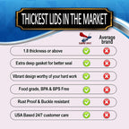 Supa Ant Thickest Canning Lids Regular Mouth (50 Pcs.) Food Grade Tin Can Lids for Canned Food - Buckle Proof & Rust Proof Lid for Canning Kit for Regular Mouth Mason Jars (Blue) Canning Supplies