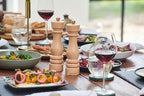 Cole & Mason London Refillable Spice Mill - Kitchen & Home Accessory - Table Black Pepper Grinder - Pepper Mill with Carbon Steel Mechanism - 8", Natural Beech