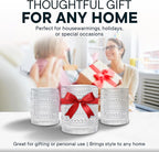 12 OZ Hobnail Drinking Set of 12 – Vintage Embossed Glassware, Textured Tumblers for Water, Beer, Cocktails, Mocktails, Whiskey & More – Includes Straws and Coasters – Clear