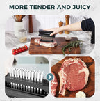 Kitexpert Meat Tenderizer 36 Ultra Sharp Blades Meat Tenderizer Tool with Stainless Steel Needle, Detachable Base for Easy Cleaning, Heavy Duty Tenderizer for Chicken, Steak