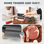 Kitexpert Meat Tenderizer 48 Ultra Sharp Blades Meat Tenderizer Tool with Stainless Steel Needle, Detachable Base for Easy Cleaning, Heavy Duty Tenderizer for Chicken, Steak