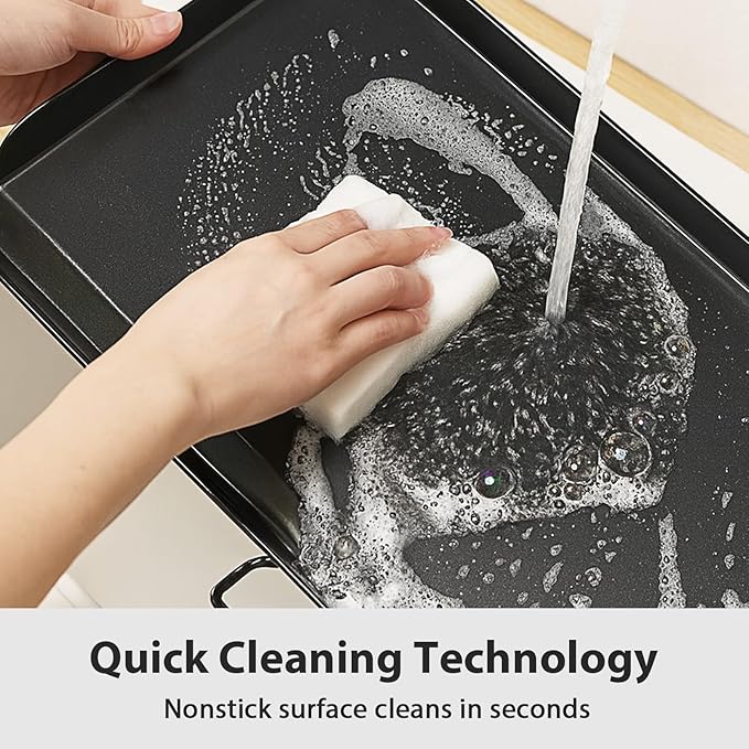 Utheer 37" x 17" Ceramic Nonstick Cast Iron Griddle for Camp Chef 3 Burner Stove, Fits GB90D TB90 SPG90B CCH3, Large Flat Top Camping Griddle, Oven-Safe to 500°F,Rust-Resistant Camp Chef Accessory