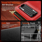 Grill Brush Bristle-Free Steam Cleaning, BBQ Brush Replaceable Heat-Resistant Kevlar Head with Grill Scraper Safe Barbecue Grill Cleaner-Red