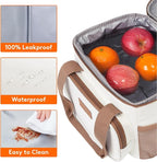 Lifewit Medium Lunch Bag Insulated Lunch Box Soft Cooler Cooling Tote for Adult Men Women, Beige 12-Can (9L)