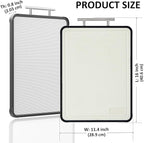 AceFly Stainless Steel Cutting Board, Dishwasher Safe Double Sided 316 Stainless Steel & Wheat Straw Cutting Board for Meat, Scratch Resistant & Non Toxic Chopping Board,Large Size 16" X 11"