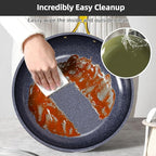 Nuwave Lux LE 13-Pc Cookware Set with Elegant Gold Handle, Diamond Infused Ceramic Non-Stick, PFAS Free, Premium Metal Lids, Ergonomic Stay-Cool Handles, Induction Ready & Compatible w/All Cooktops