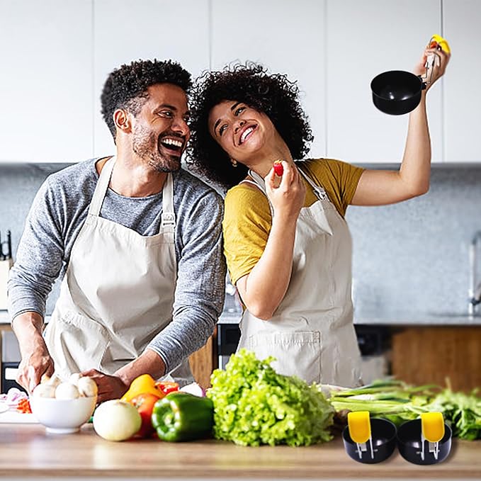 Folding Egg Poacher, Non-Stick Poached Egg Pan, Round Eggs Cooker with Oil Brush for Fried Pancakes Sandwiches Breakfast - 2 Packs