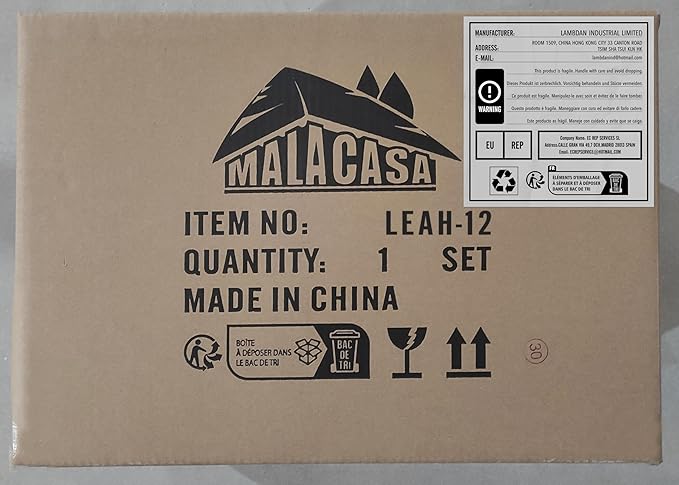 MALACASA 12 Pieces Porcelain Dinnerware Set, Modern White Dish Set for 4, Premium Serving Plates and Bowls Sets, Chip and Scratch Resistant Dishware Sets Kitchen Dishes Dining Ware Set, Series LEAH