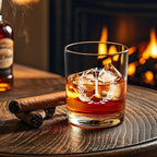 Personalized Whiskey Glasses Gifts for Men, Monogrammed Engraved A-Z 10.6 oz Rocks Glass Customized Gift, Unique Christmas Birthday Gifts for Men Him Dad Husband Brother Son (T)