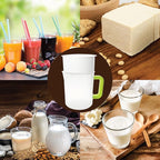 1.6 Quart Food Strainer Press Filter Bag Replacement, Juicer Pitcher with Built-in Drainer for Juicing Use After, Yogurt, Nut Milk, Soy Milk, Pulp Dairy Maker (1 Set, 5 Parts)