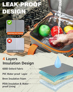 Soft Cooler Bag Insulated 20L/33L, 27/50 Cans Collapsible Camping Coolers 4-Layer Leakproof Portable Ice Chests for Beach, Travel, Picnic, Grocery, Kayaking