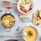 Homikit Kitchen Utensils Set, 15pcs Silicone Cooking Utensil Heat Resistant Spatula Set with Holder for Nonstick Cookware, Useful Kitchen Gadgets & Pots and Pans Accessories, White