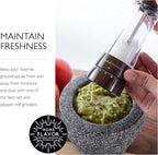 Cole & Mason Derwent Salt and Pepper Grinder Set - Refillable Salt & Pepper Grinder Set with Gourmet Precision Mechanisms - Kitchen Accessories for Cooking - Gift Set, Iron Grey