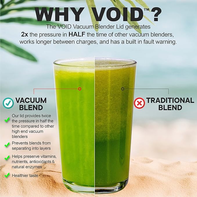 VOID Vacuum Blending Lid System for Blendtec Blenders