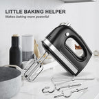 Lord Eagle Hand Mixer Electric 400W, 5 Speed handheld Mixer, 5 Stainless Steel Accessories for Baking Cake Egg Cream Food Beater, Turbo Boost/Self-Control Speed + Eject Button