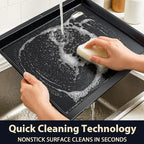 Utheer Nano-Ceramic Full Griddle for Ninja FlexFlame PG300,Professional-Grade Nonstick Full-Size Griddle Plate with Grease Drain,Rust-Resistant,BBQ Breakfast & Camping,Fit Ninja FlexFlame XSKFULGRIDLE