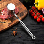 Meat Tenderizer 304 Stainless Steel Heavy Meat Hammer Tool and Hand-Held Meat Tenderizing Needle Tool can Tenderize Steak, Chicken, Fish, Pork, Beef and Veal Easily