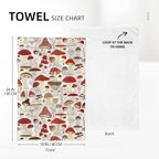 Mushroom Dish Towels for Drying Dishes, Absorbent Decorative Kitchen Towels, Cute Hand Towels Tea Tewels for Kitchen Baking Bar Bathroom Decoration,Mushroom Gifts for Women