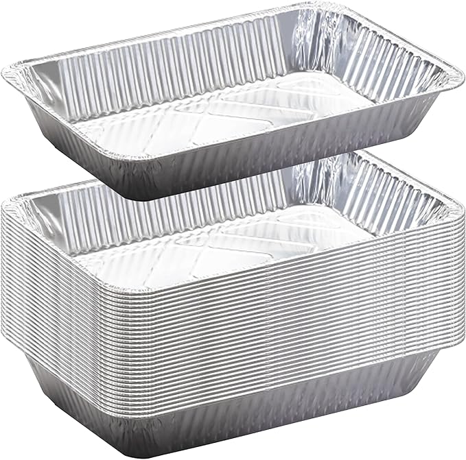Sterno Aluminum Foil Pans, Full Size, Large Disposable Foil Trays (21" x13") for Chafing, Baking, Catering (30ct)