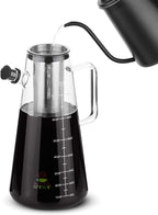 BTaT- Cold Brew Coffee Maker, 2 Liter (2 Quart, 64 oz), Iced Coffee Maker, Iced Tea Maker, Cold Brew Maker, Tea Pitcher, Coffee Accessories, Iced Tea Pitcher, Cold Brew System