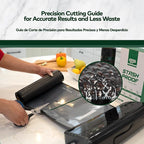 Vacuum Seal Rolls 11" x 25' 2 Pack (50 Feet Total) (Black and Clear) 5.5 Mil - BPA Free Commerical Grade Food Saver for Storage, Sous Vide, and Meal Prep Sealer Bag