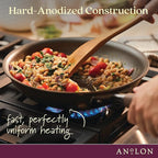 Anolon Advanced Home Hard Anodized Nonstick Wok/Stir Fry Pan 12 Inch