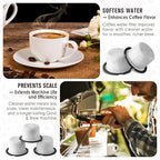 Qualirey 10 Pack Coffee Water Filter Replacement, Compatible with Café and GE Profile Grind & Brew Machine, Charcoal Coffee Filter Cartridges, Replacement for C7CGFLTR, Replace Every 3 Months