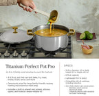 Our Place Titanium Pro Cookware Set (4-Piece) – Always Pan & Perfect Pot | Nonstick No-Coat Technology | Tri-Ply Titanium & Stainless Steel | Safe for Oven, Induction & Cooktops up to 750°F | Gold