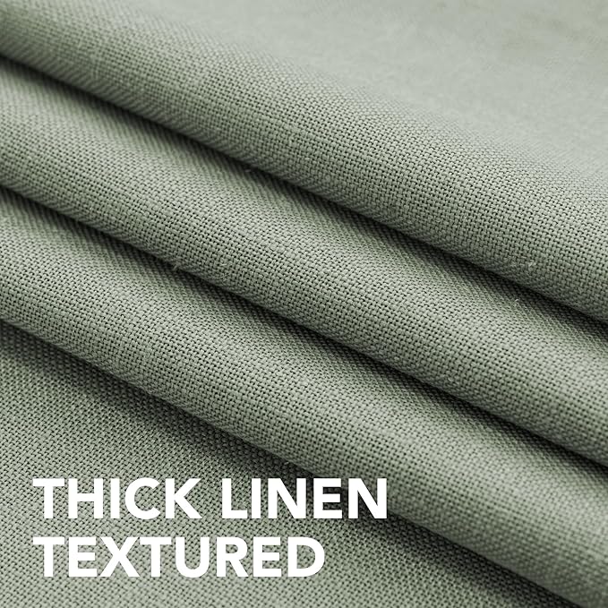 H.VERSAILTEX Linen Table Cloths Rectangle 60 x 120 Inch Premium Tablecloth Spill-Proof Waterproof Table Cover for Dining Buffet Feature Extra Soft and Thick Fabric Wrinkle Free, Sage