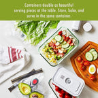 ZWILLING Fresh & Save Glass Small Airtight Food Storage Container, Meal Prep Container, Food Saver