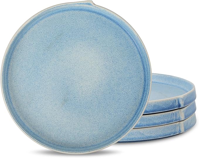 Stone Lain Bao 4-Piece Dinner Plate Set Stoneware, Blue