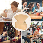 Coffee Filters #4, 200PCS 4 Cone Paper Coffee Filter 8-12 Cup, Unbleached Brown Reusable No 4 Filters Fits for Pour Over and Drip Coffee Maker, Suitable for Home, Coffee Shop Small Business