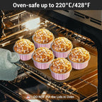 EUSOAR Disposable Ramekins with Lids and Plastic Sporks, 120pcs 5oz Mini Cheesecake Cake Pans, Aluminum Foil Dessert Muffin Creme Brulee Cupcake Liners Ramekins Disposable for Wedding Birthday Party