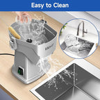 Commercial Vegetable Chopper 4 in 1 Vegetable Slicer Food Processor for Slicing Shredding Dicing and Slitting, with Cut-Resistant Gloves, for Commercial and Home Use 200W 110V