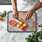 Titanium Cutting Board - New Titanium Cutting Boards for Kitchen Double Sided Non Toxic Titanware Cutting Board, Ideal Charcuterie & Chopping for Meat, Cut Easy Clean Chopping Board (14"L x 10"W)