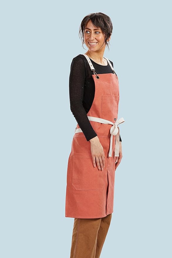 Caldo Split Leg Apron (Terracotta)
