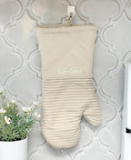 All-Clad Silicone Oven Mitts: Heat Resistant up to 500 Degrees - 100% Cotton & Silicone, 14"x7" Oven Mitt for Kitchen and Barbeque, 2-Pack, Almond