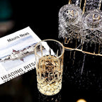 Highball Glasses Collins Tall Beverage Set of 6, 14 Ounce Cups Glassware for Drinks, Water, Beer, Soda