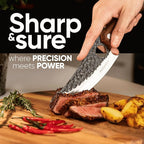 Chef Knife - Perfect Kitchen Knive for Cooking, Chopping. Japanese Steel Knife for Home, BBQ. For Balance & Control, 6.3 Inch