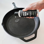 CARON & DOUCET - Cast Iron Cleaning & Conditioning Set: Seasoning Oil & Cleaning Soap | 100% Plant-Based | Best for Washing, Restoring & Seasoning Cast Iron Skillets, Pans & Grills! 8oz Each