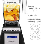 Blendtec Total Blender Classic - Includes FourSide Jar (75 oz) - 10-Speed Professional-Grade - High-Power Kitchen Blender with 6 Pre-Programmed Cycles - Black
