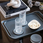 LINE+ARC Waterproof, Easy-to-Clean, 18"x12" Serving Tray Extra Large Handles (Mauve) 100% Food-Grade Melamine for Breakfast, Dinner, Bed, Tea, Crafts, Decorative, TV, Couch, Outdoor, Patio