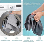 Cloth Placemats Set of 6 - Double Thickened Easy to Clean Linen Style Fabric Placemats - Machine Washable Placemats- Heat Resistant Non-Slip Table Mats - 18x12 Inch (Smoke Gray, 6)