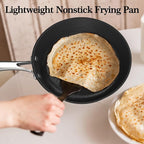 imarku Nonstick Frying Pan Skillets, 8+10+12 inch Omelette Pan with Stay Cool Handle, Healthy Cooking Frying Pan, Free of PFAS PFOA PTEE, Oven/Dishwasher Safe, Compatible with All Cooktops