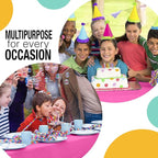 Exquisite Party Solids 54 Inch X 300 Feet Cerise Plastic Table Cover Roll in A Cut - to - Size Box with Convenient Slide Cutter. Cuts Up to 36 Rectangle 8 Feet Plastic Disposable Tablecloths