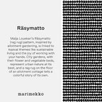 MARIMEKKO Oiva Räsymatto Stoneware Teapot — Refine Your Kitchen Décor with Our Iconic Black & White Stoneware — Stylish Ceramic Teapot with Tea Infuser Lid (26.63 oz)