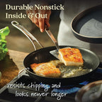 Anolon X Hybrid Nonstick Induction Frying Pan/Skillet, 10 Inch - Dark Gray